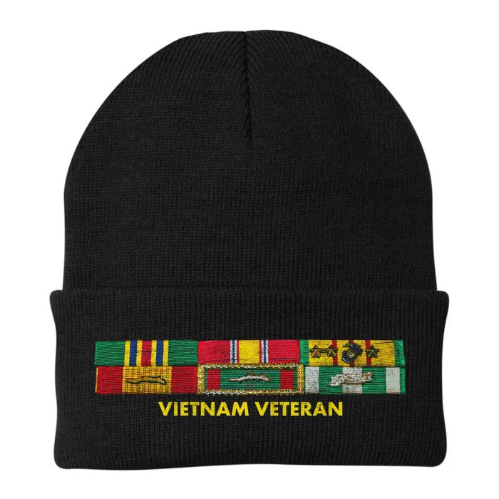 Vietnam Veteran Emblem Knit Cap Winter Beanie