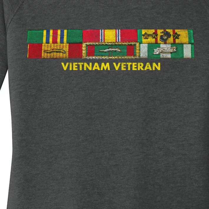 Vietnam Veteran Emblem Women's Perfect Tri Tunic Long Sleeve Shirt