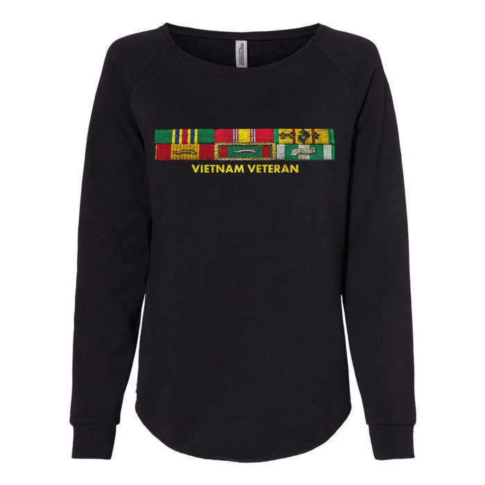 Vietnam Veteran Emblem Womens California Wash Sweatshirt