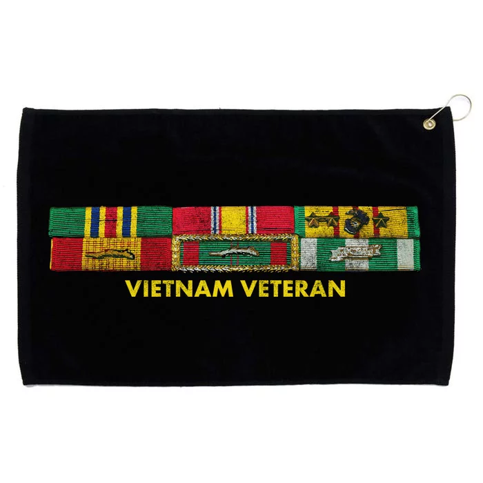 Vietnam Veteran Emblem Grommeted Golf Towel