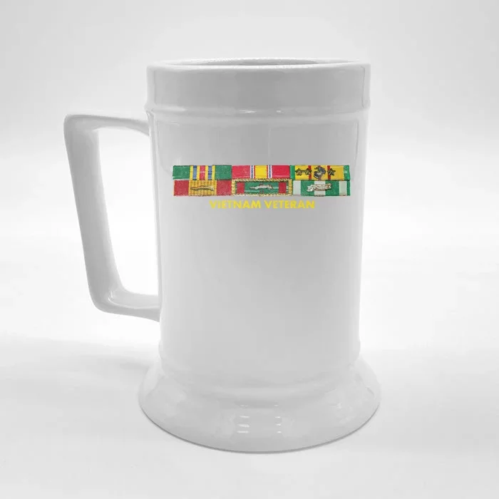 Vietnam Veteran Emblem Front & Back Beer Stein