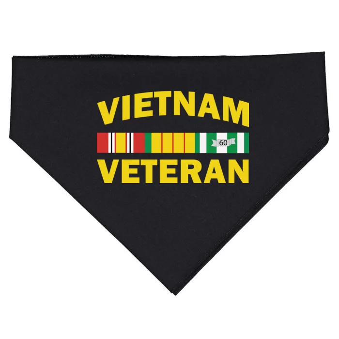 Vietnam Veteran Flag Logo USA-Made Doggie Bandana