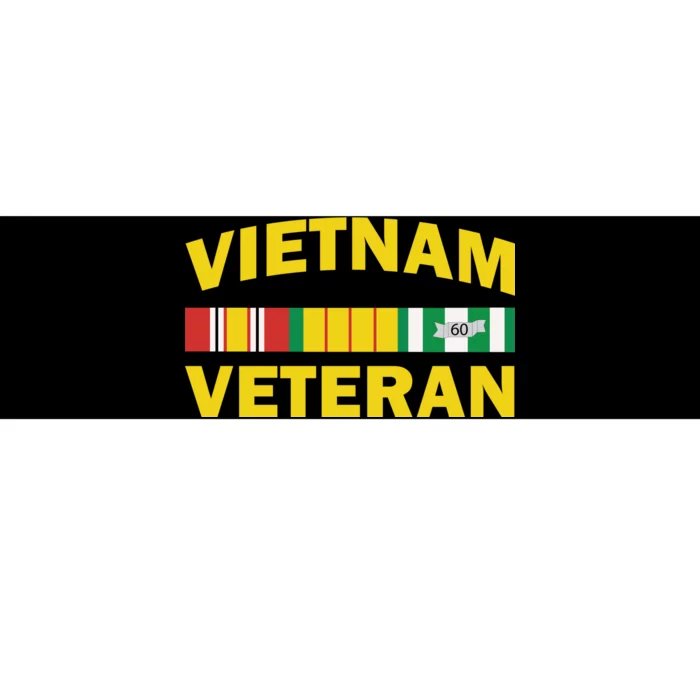 Vietnam Veteran Flag Logo Bumper Sticker