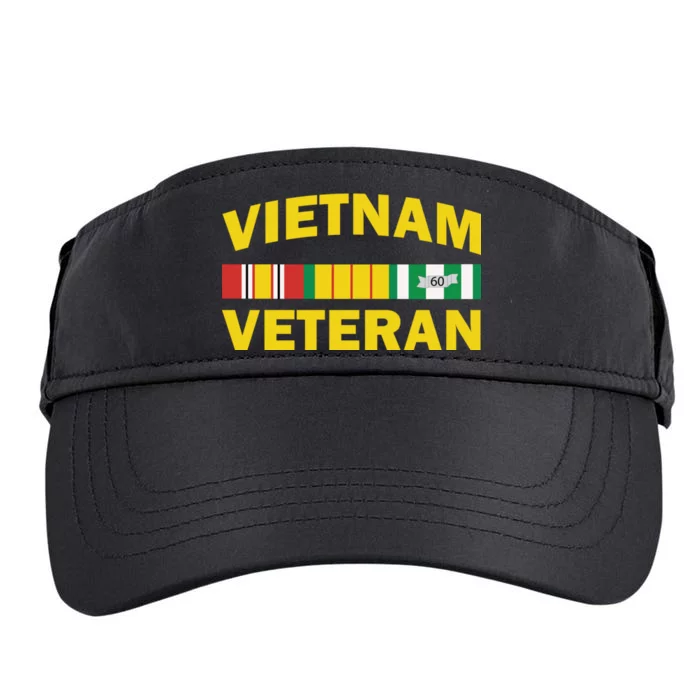 Vietnam Veteran Flag Logo Adult Drive Performance Visor