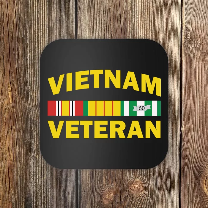 Vietnam Veteran Flag Logo Coaster