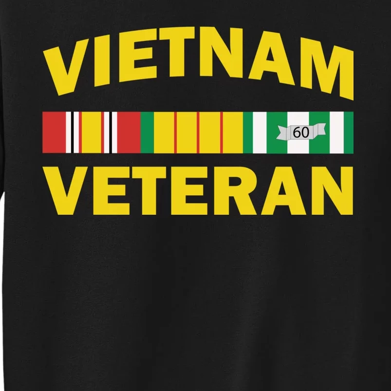 Vietnam Veteran Flag Logo Tall Sweatshirt