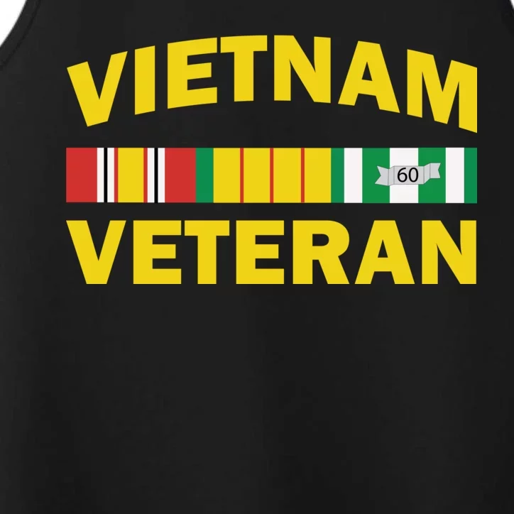 Vietnam Veteran Flag Logo Performance Tank