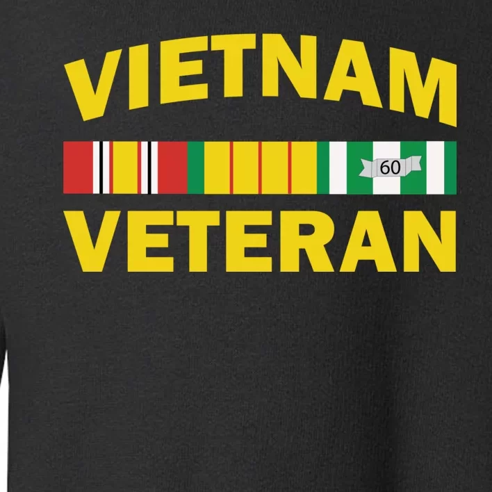 Vietnam Veteran Flag Logo Toddler Sweatshirt