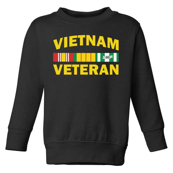 Vietnam Veteran Flag Logo Toddler Sweatshirt