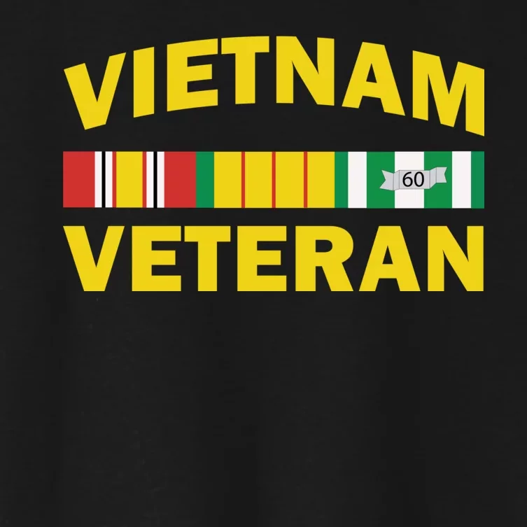 Vietnam Veteran Flag Logo Women's Crop Top Tee