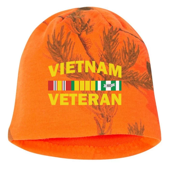 Vietnam Veteran Flag Logo Kati - Camo Knit Beanie