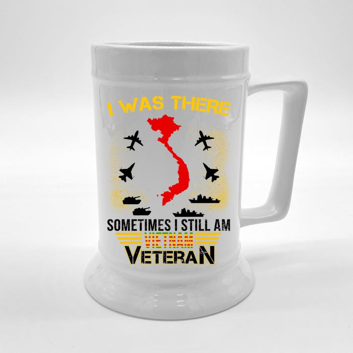 Vietnam Veteran I Was There Front & Back Beer Stein