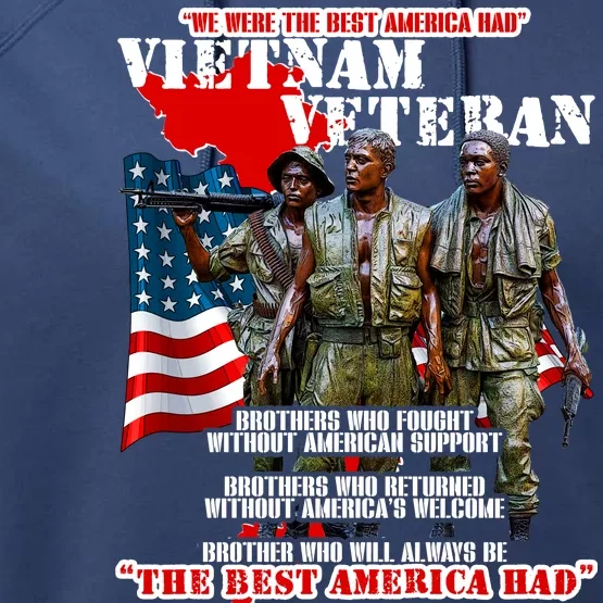 Vietnam Veteran The Best America Had Performance Fleece Hoodie