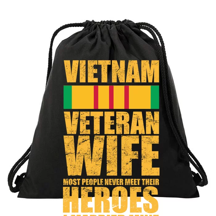 Vietnam Veteran Wife Drawstring Bag