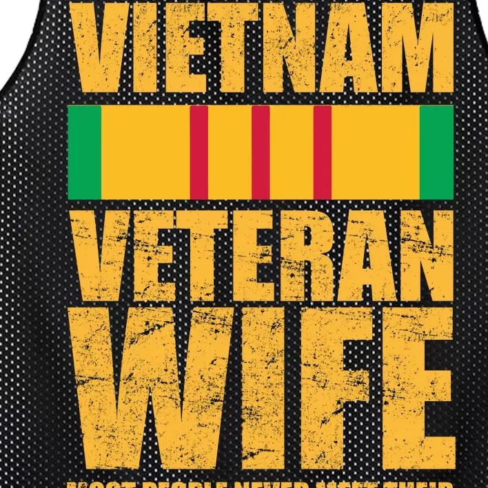 Vietnam Veteran Wife Mesh Reversible Basketball Jersey Tank