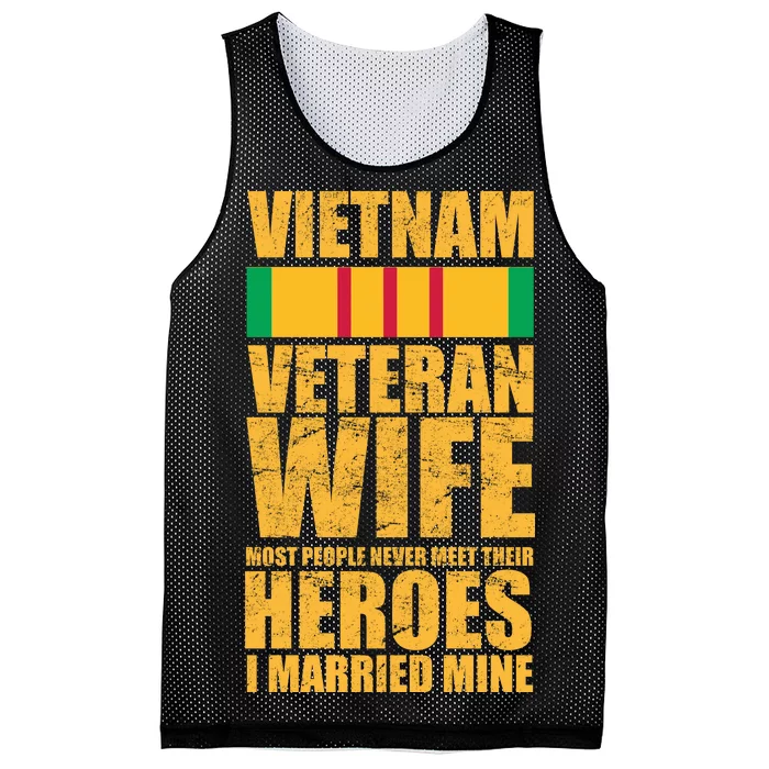 Vietnam Veteran Wife Mesh Reversible Basketball Jersey Tank