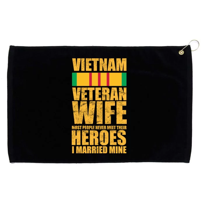 Vietnam Veteran Wife Grommeted Golf Towel