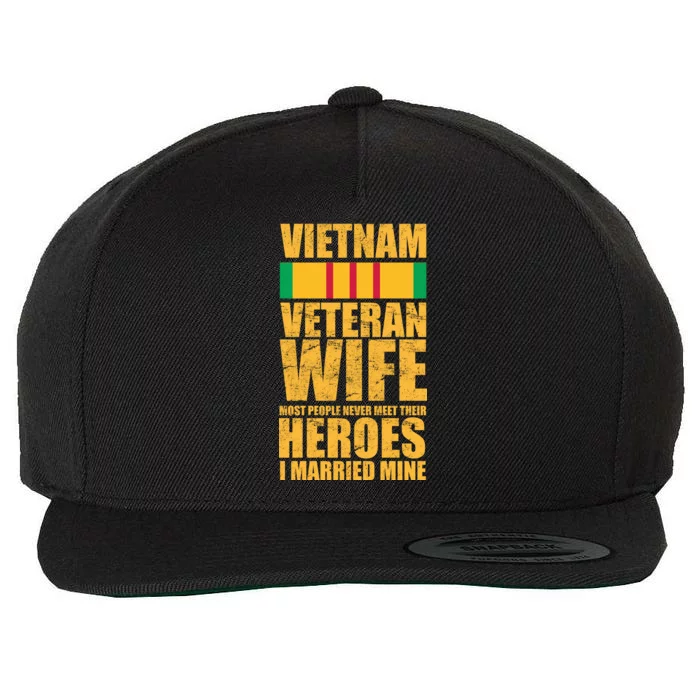 Vietnam Veteran Wife Wool Snapback Cap