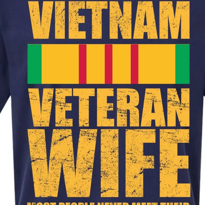 Vietnam Veteran Wife Sueded Cloud Jersey T-Shirt