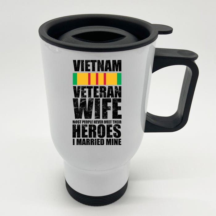 Vietnam Veteran Wife Front & Back Stainless Steel Travel Mug