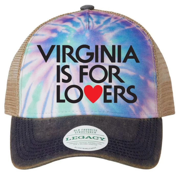 Virginia Is For Lovers Love Gift Virginia State Legacy Tie Dye Trucker Hat