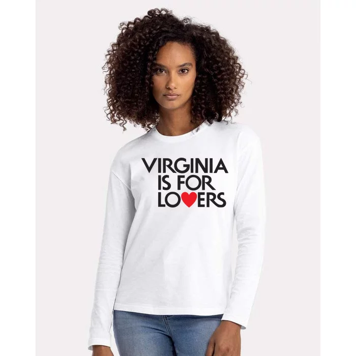 Virginia Is For Lovers Love Gift Virginia State Womens Cotton Relaxed Long Sleeve T-Shirt