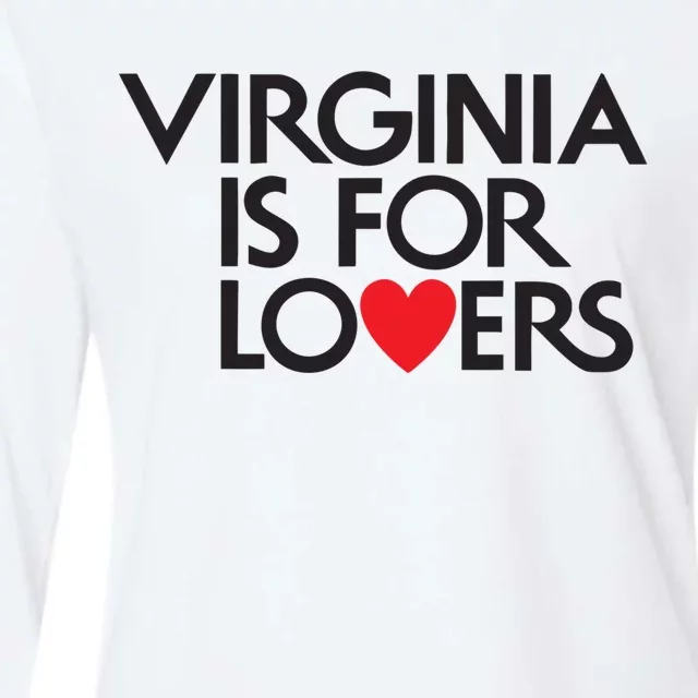 Virginia Is For Lovers Love Gift Virginia State Womens Cotton Relaxed Long Sleeve T-Shirt