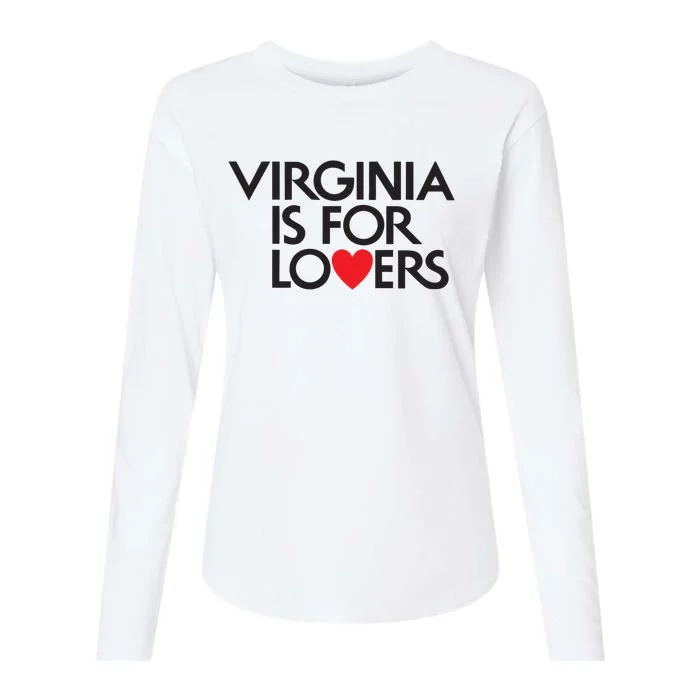 Virginia Is For Lovers Love Gift Virginia State Womens Cotton Relaxed Long Sleeve T-Shirt