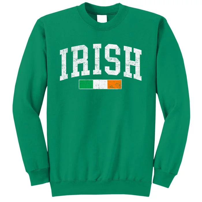 Vintage Irish Flag St Patricks Day Retro Ireland Souvenir Sweatshirt