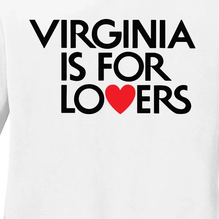 Virginia Is For Lovers Love Gift Virginia State Ladies Long Sleeve Shirt