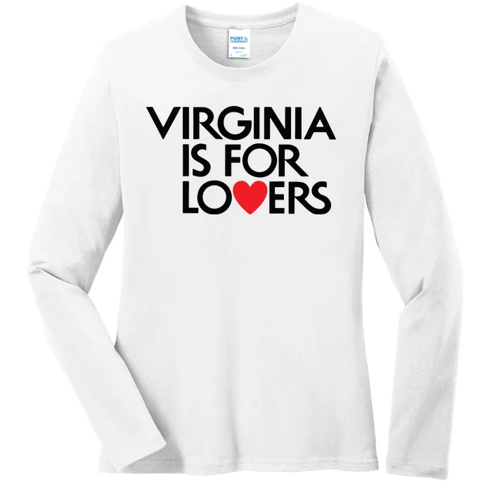 Virginia Is For Lovers Love Gift Virginia State Ladies Long Sleeve Shirt