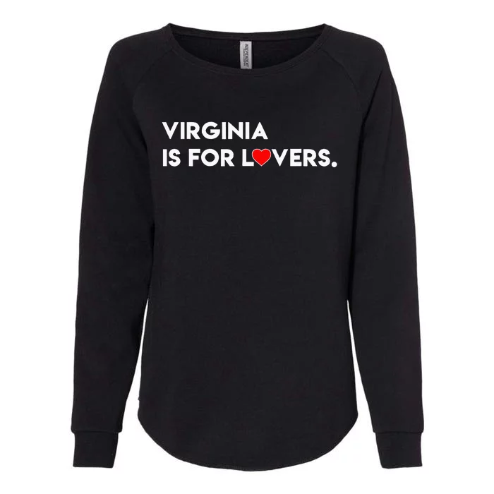 Virginia Is For The Lovers Funny Cool Womens California Wash Sweatshirt