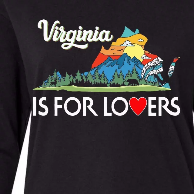 Virginia Is For The Lovers For  Women Womens Cotton Relaxed Long Sleeve T-Shirt