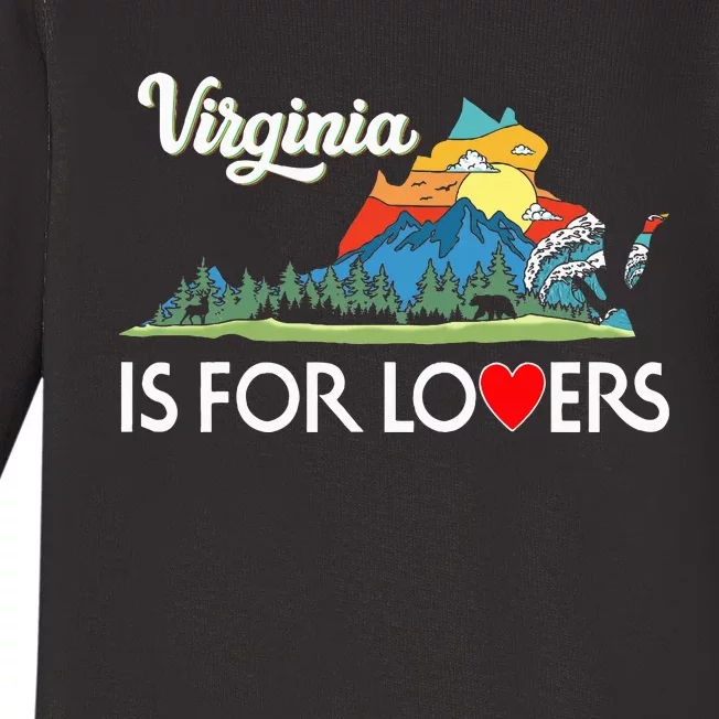 Virginia Is For The Lovers For  Women Baby Long Sleeve Bodysuit