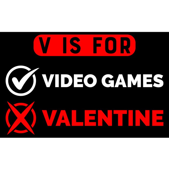 V Is For Video Games Game Lover T Bumper Sticker