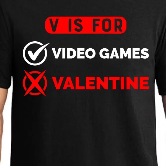 V Is For Video Games Game Lover T Pajama Set