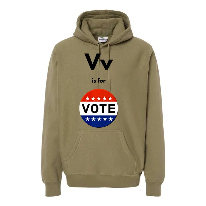 V Is For Vote Premium Hoodie