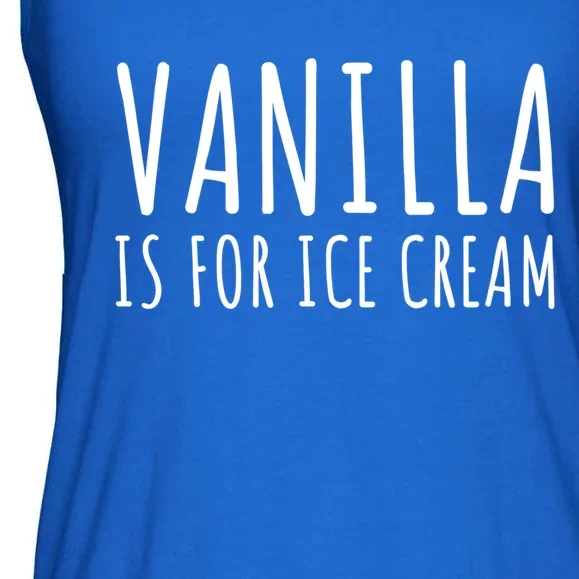 Vanilla Is For Ice Cream Swingers / Freaky Product Cute Gift Ladies Essential Flowy Tank