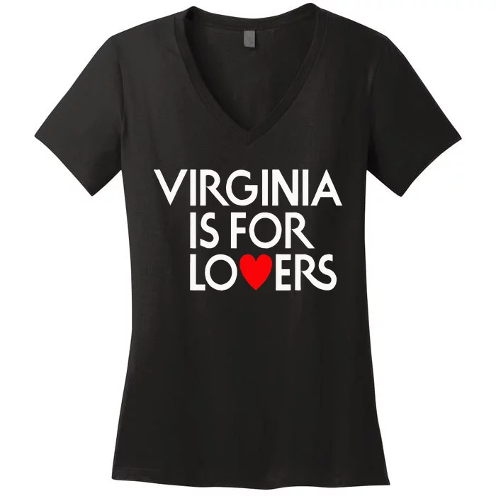 Virginia Is For The Lovers Women's V-Neck T-Shirt