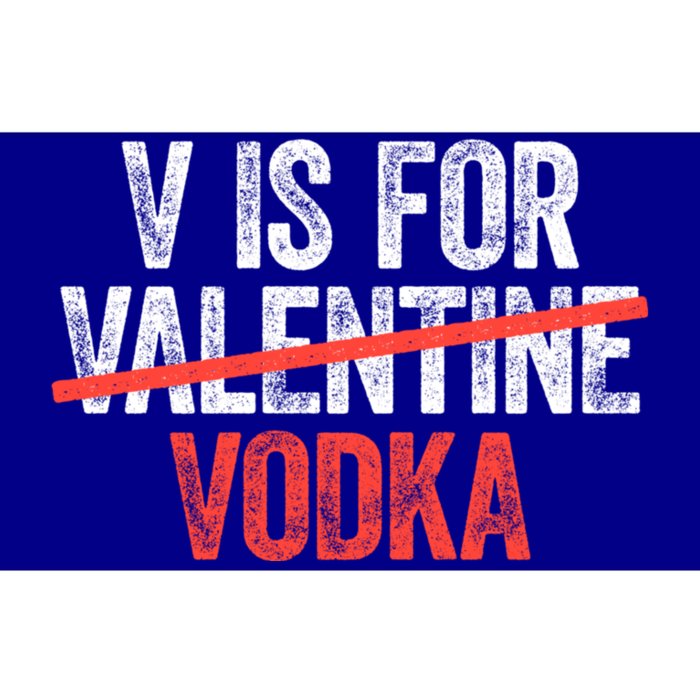 V Is For Vodka Gift Anti Valentine's Day Ing Gift Cute Gift Bumper Sticker