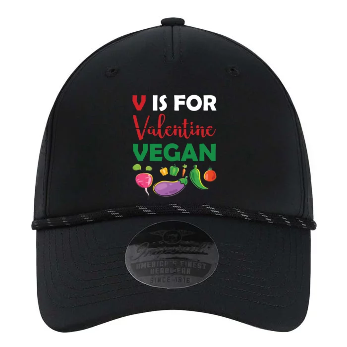 V Is For Vegan Funny Valentines Day Performance The Dyno Cap