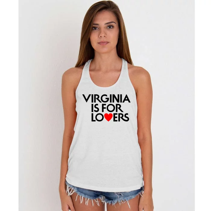 Virginia Is For Lovers Women's Knotted Racerback Tank