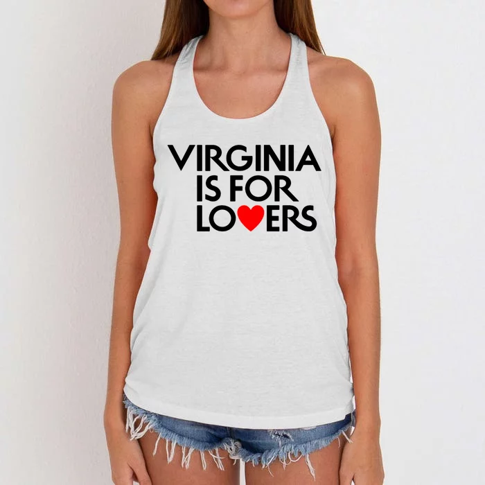 Virginia Is For Lovers Women's Knotted Racerback Tank