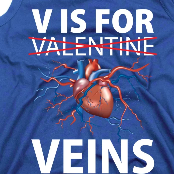 V Is For Veins Cardiologist Love Doctor Healthcare Valentine Gift Tank Top