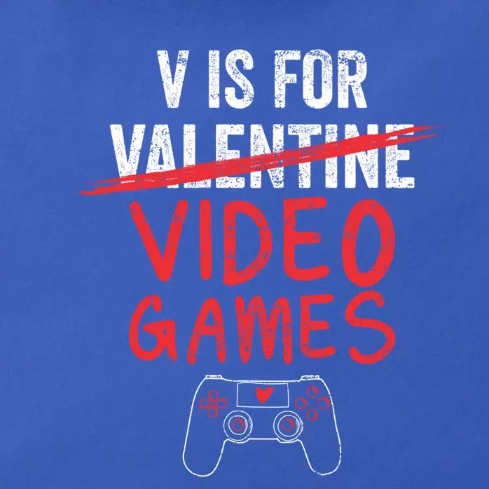 V Is For Video Games Valentines Day Gamer Great Gift Zip Tote Bag