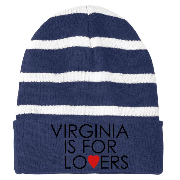 Virginia Is For Lovers Striped Beanie with Solid Band