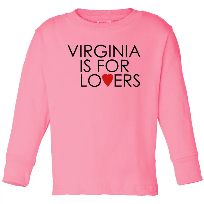 Virginia Is For Lovers Toddler Long Sleeve Shirt