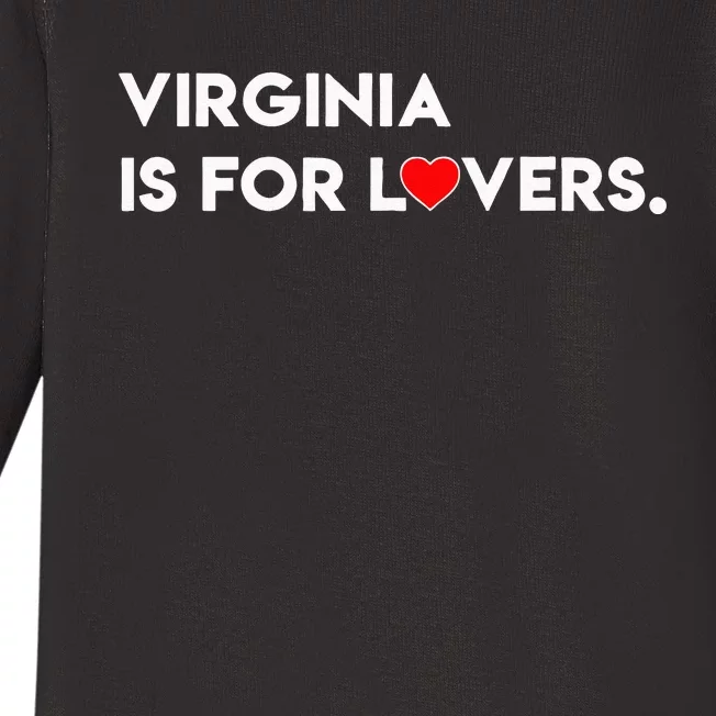 Virginia Is For The Lovers Funny Cool For Men Women Baby Long Sleeve Bodysuit