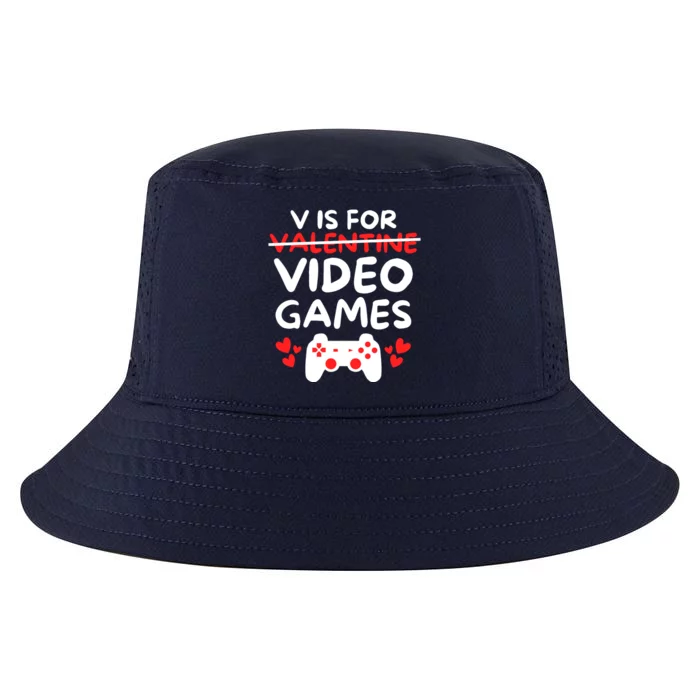 V Is For Video Games Cool Comfort Performance Bucket Hat