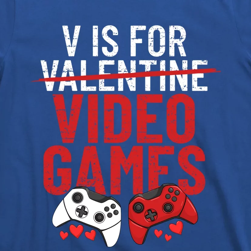 V Is For Video Games Funny 'S Gamer V Video Games Gift T-Shirt